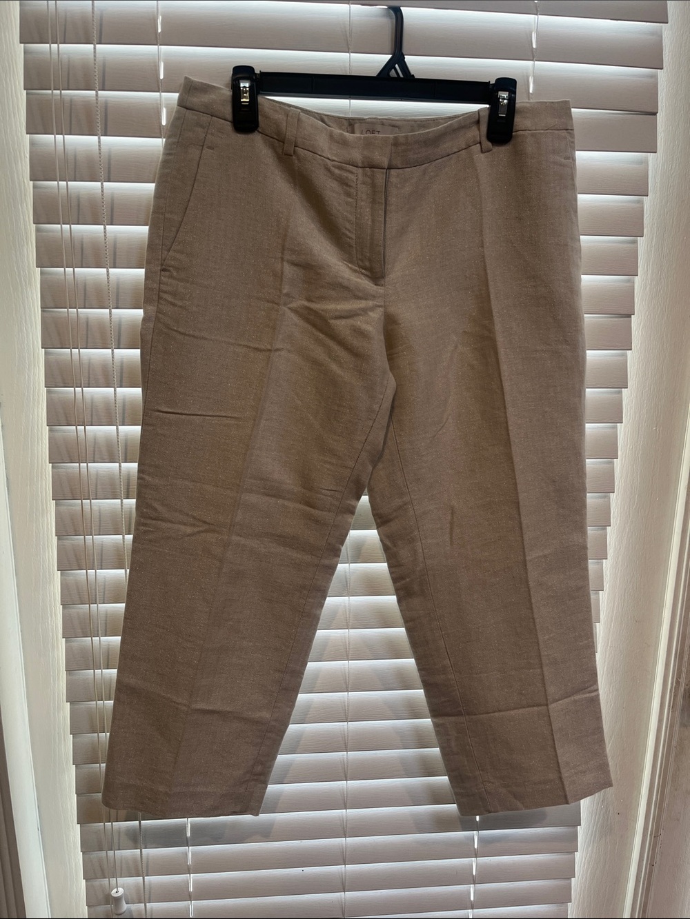 LOFT Straight Leg Pants in Taupe